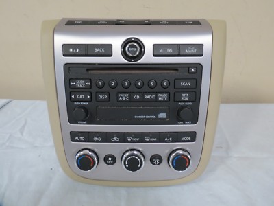 06-07 Nissan Murano CD Disc Player Radio Climate Control Bezel Face Plate OEM