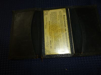 Vintage Tri Fold Wallet Advertising National Fidality Casualty Company Telegraph