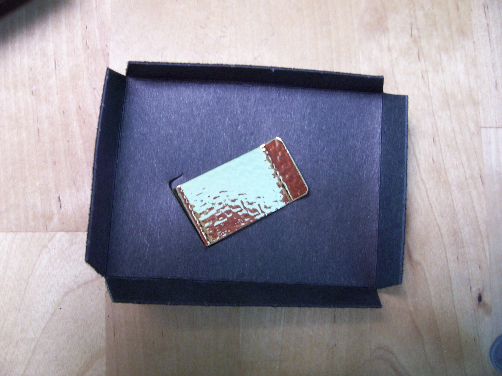 Tennis Money Clip Tennis Racket Gold Hammered Metal