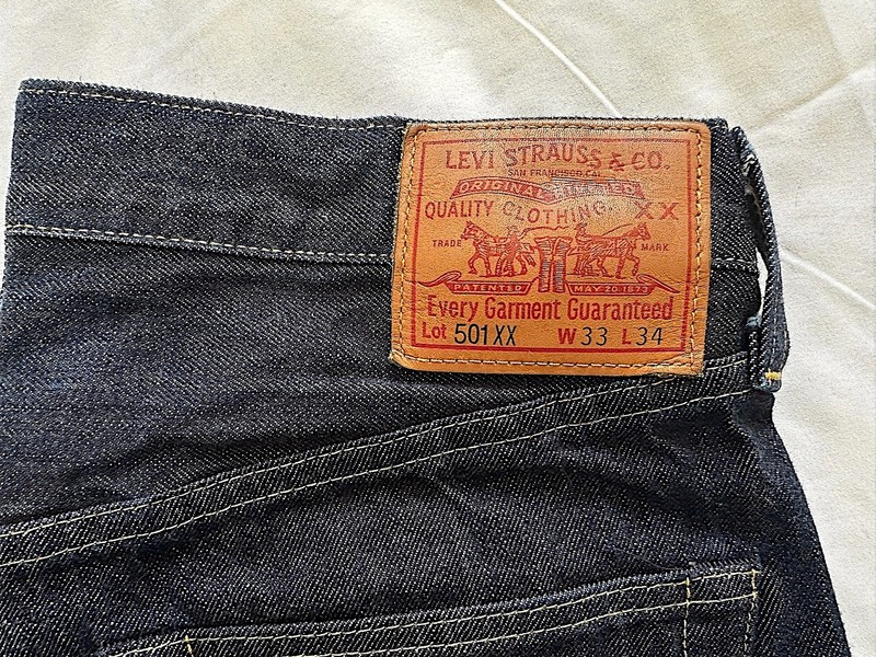 Levi's LVC 1947 501® Organic Rigid Selvedge Jeans 33W Japan Made