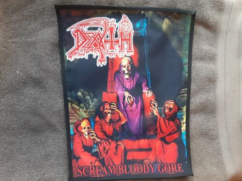 DEATH,SCREAMING BLOODY GORE,SEW ON SUBLIMATED LARGE BACK PATCH