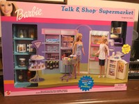 barbie talk and shop supermarket