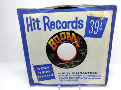 Cab Calloway    History Repeats Itself / After Taxes /1966 Boom-45-BM-60,006 VG+