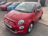 Fiat 500 LOUNGE Bright Red Air Con Pan Roof 2018