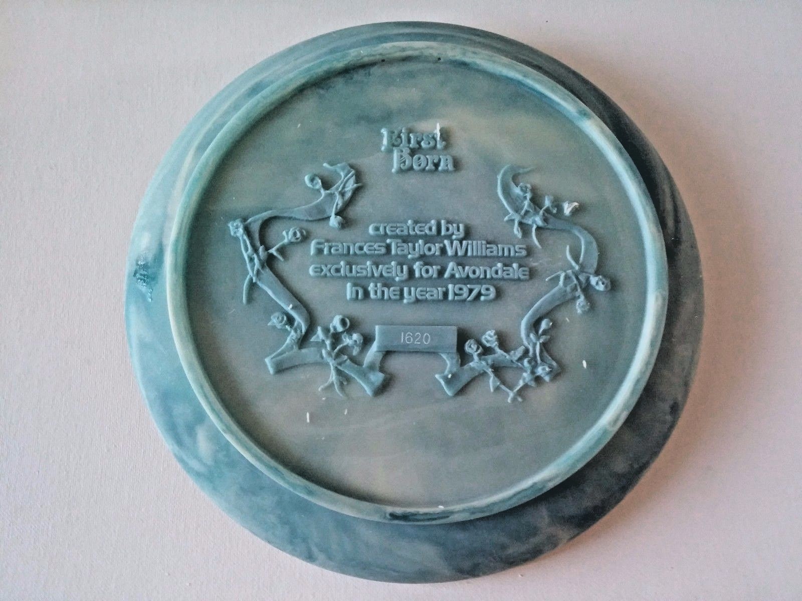 VINTAGE~AVONDALE CAMEO PLATE~FIRST BORN