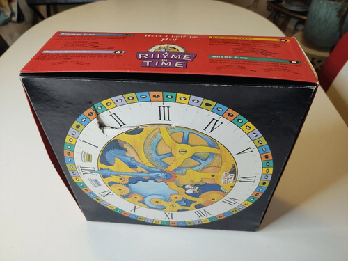 Vintage A Rhyme in Time Board Game 1993 LenArt  Party Fun Complete