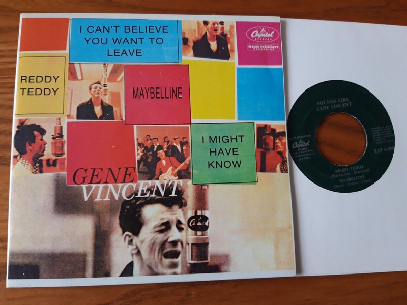 Gene Vincent Sounds Like  Espagne Ep Capitol Eap 4-1001  Ex+