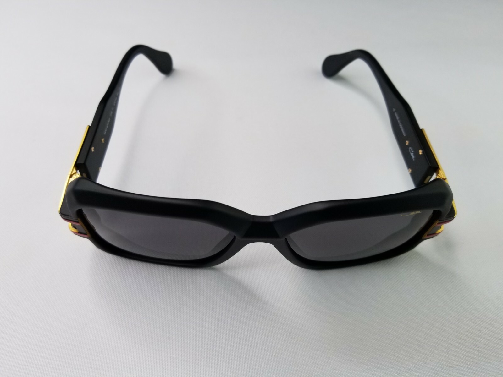 Pre-owned Cazal Legends Mod. 623/302 Col. 011 Matte Black Red Sunglasses Made In Germany In Gray