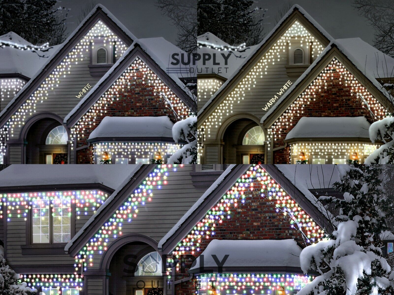 Snowtime Outdoor Christmas Lights 600 1000 Warm White LED Snowtime Outdoor Christmas Lights 600 1000 Warm White LED