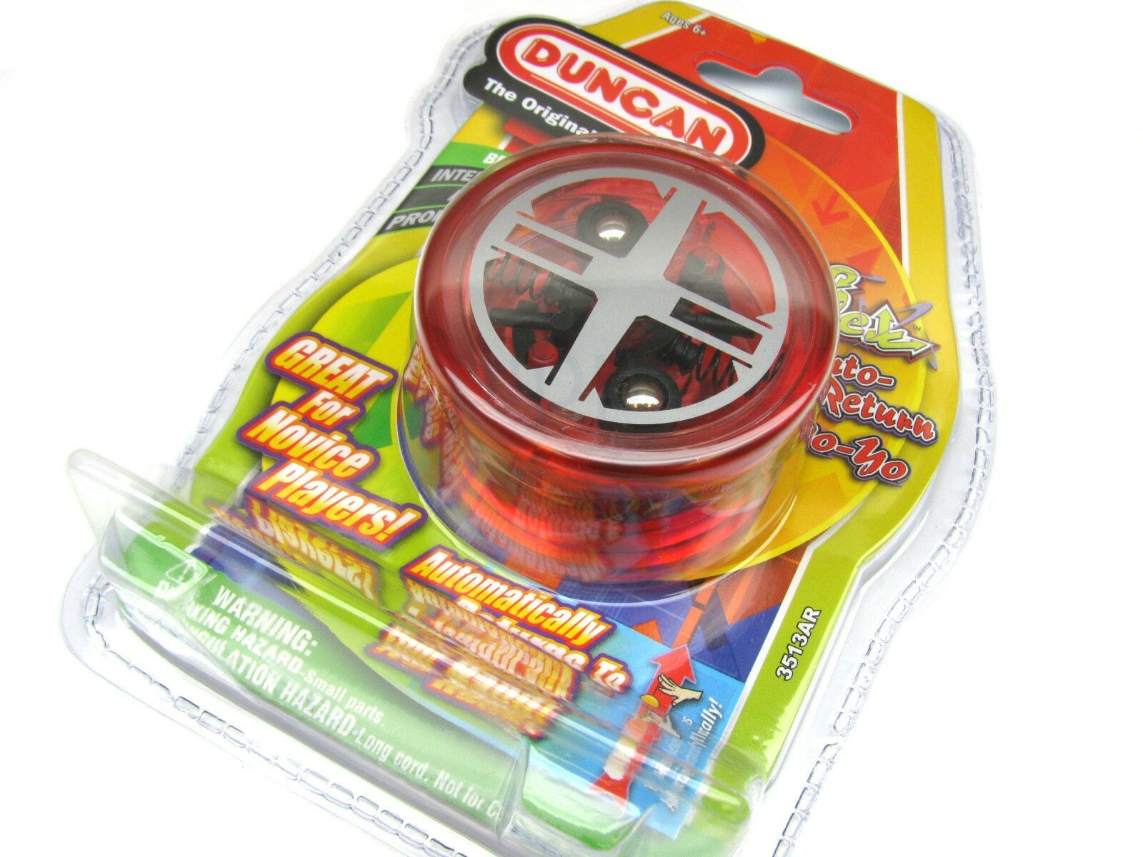 Duncan Reflex Auto Return Automatic Beginner Yo-Yo - Transparent Red 7+ ages