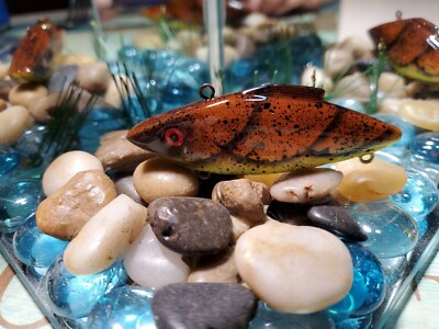 Custom painted 1//2 oz NEW COLOR #173 orange//chart Cr. Rat-l-trap fishing lures