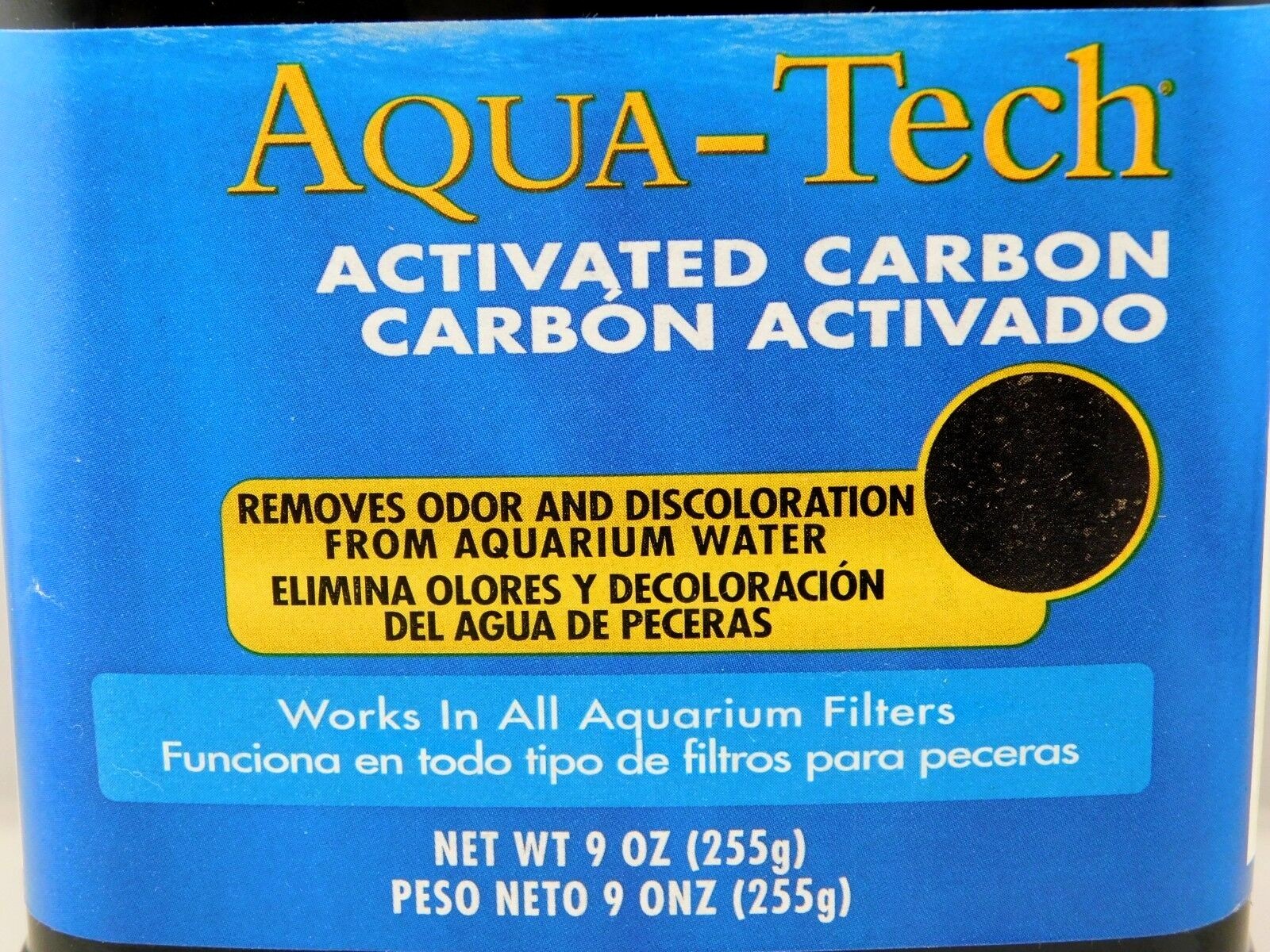 Aqua-Tech Activated Carbon Aquarium Filter Water Cleaner - 9 oz Container