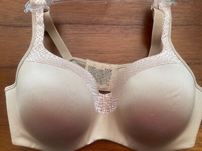 New Playtex Beige 4823 Secrets Shapes & Supports Balconette Bra 38D