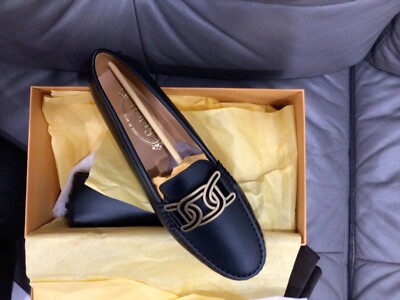 Tod's Gommini Catena Forata - Black, Women s - Size 38