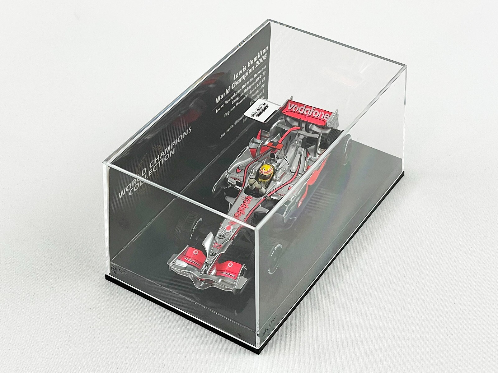 McLaren F1 MP4-23 #22 Lewis Hamilton Brazil 2008 World Champion 1:43 MINICHAMPS
