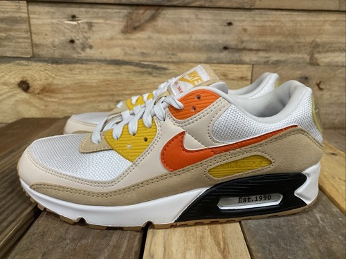 Nike Air Max 90 SE Shoes Summit White Safety Orange Men's