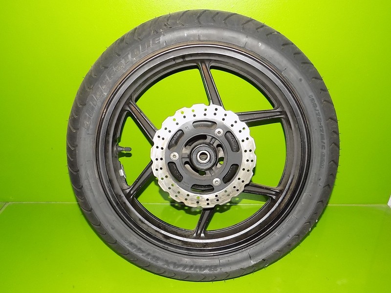 Kawasaki EX250 R OEM back rear wheel rim + NEW tire BRIDGESTONE BATTLAX BT45R