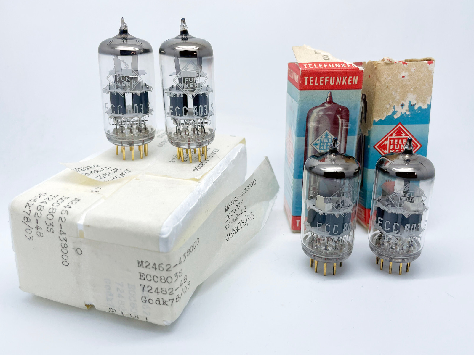 Valvole Preamplificatrici JJ Electronic GOLD ECC803-S &ndash; Coppia Selezionata, JJTG050-C
