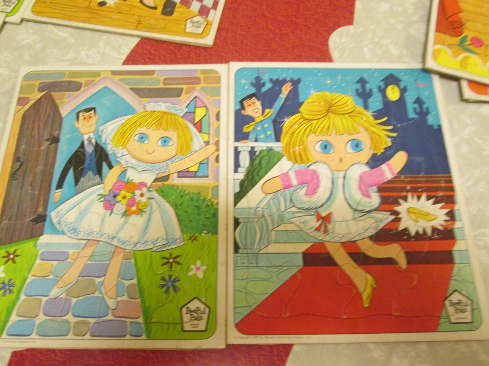 PeePul Pals 9 Cardboard Puzzles Whitman 1967 4583100