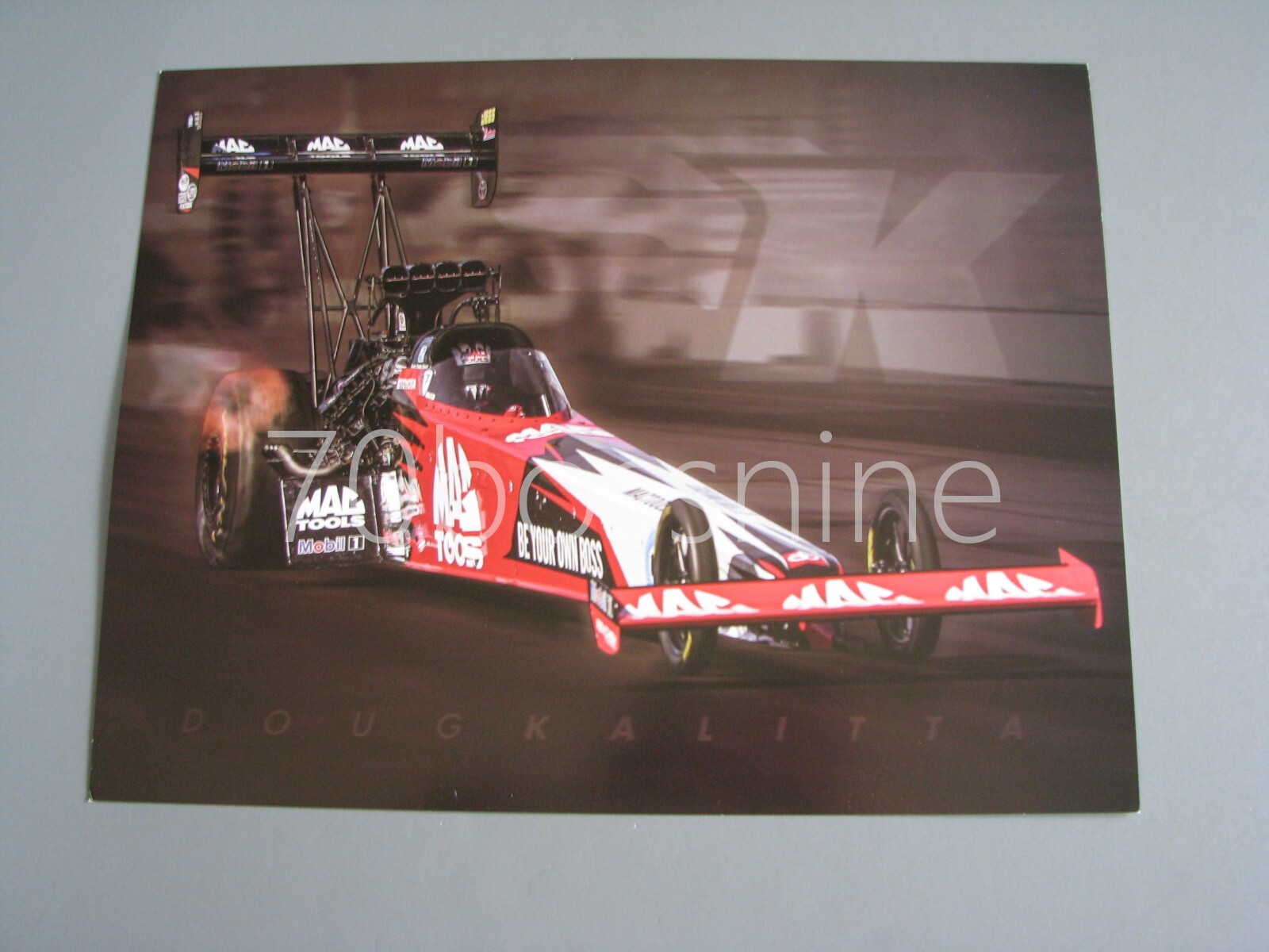 DOUG KALITTA MAC TOOLS MOBIL TOP FUEL DRAGSTER 8.5X11 NHRA