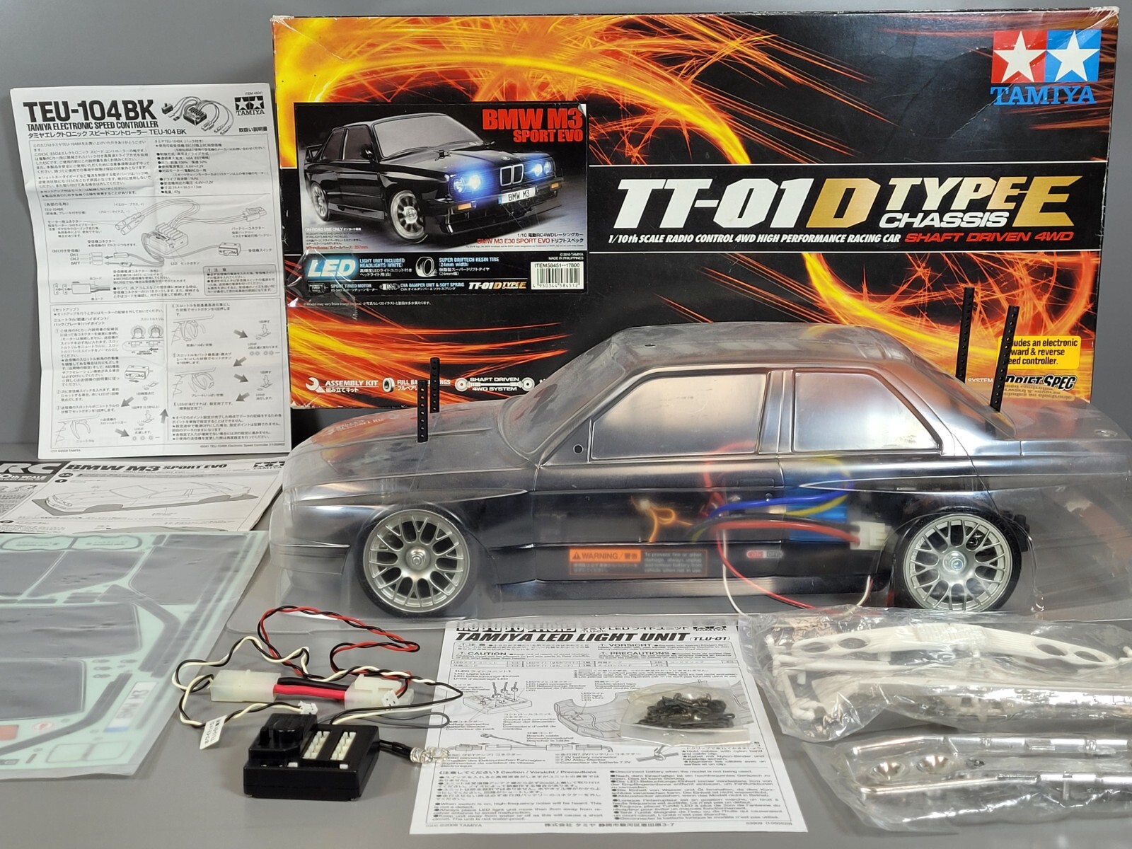 Partial Built Tamiya 58451 RC 1/10 BMW M3 E30 Sport Evo TT Partial Built Tamiya 58451 RC 1/10 BMW M3 E30 Sport Evo TT