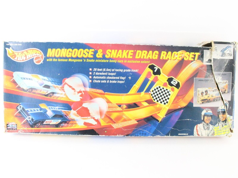 Hot Wheels 25th Anniversary Mongoose And Snake Drag Race Set