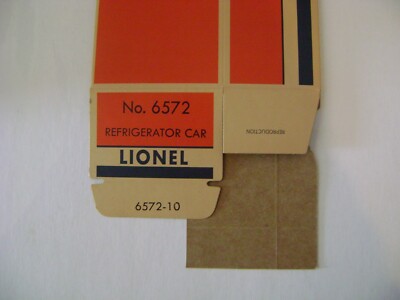 Lionel No. 6572 Railway Express Agency  Licensed Reproduction Box
