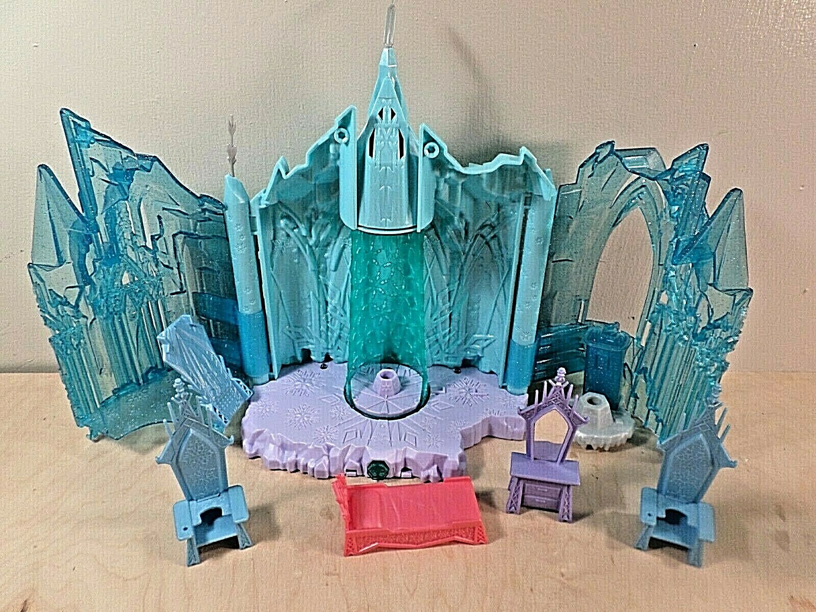 Disney Frozen Castle~Furniture~Dolls~Figurines~Sled~Lights~