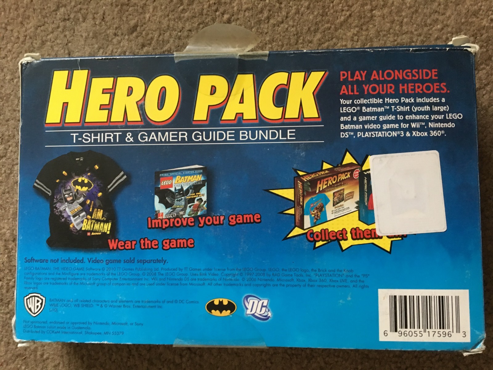 Lego Batman Hero Pack T-Shirt and Guide Bundle [Toys'R'Us Exclusive] - NIB