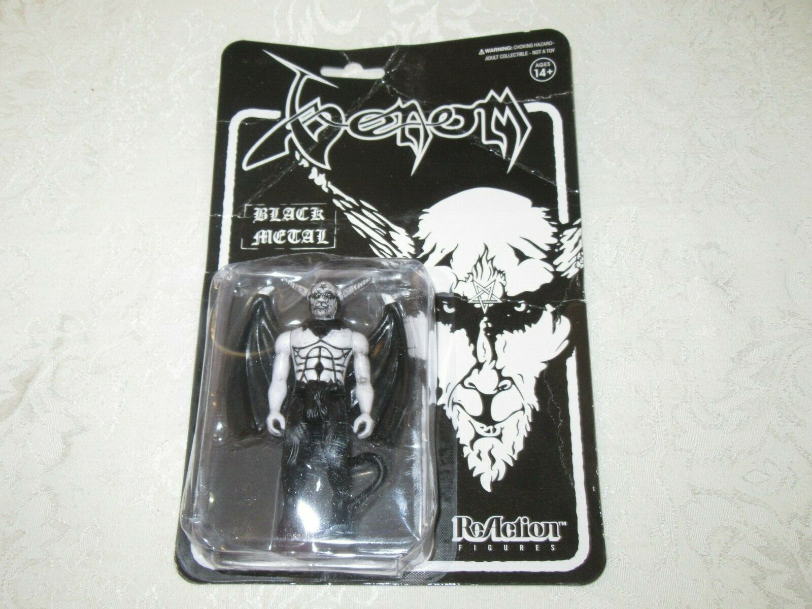 Super7 Reaction Damaged Venom Black Metal Black and White Super7 Reaction Damaged Venom Black Metal Black and White