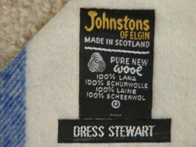 Johnstons of Elgin Lambswool Tartan Throw Lap blanket Dress Stewart 