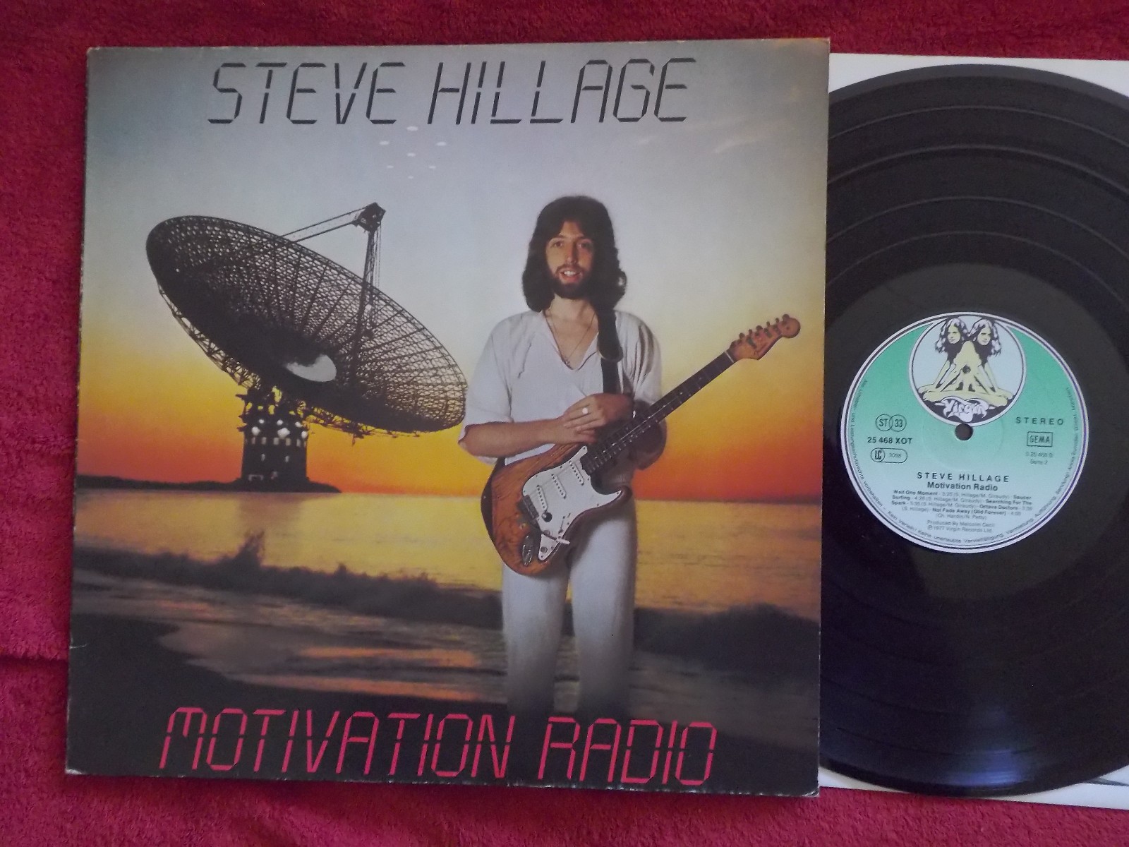 Steve Hillage – Motivation Radio – Virgin Records 25 468 XOT D, 1977, LP