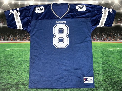 AIKMAN 8 ホワイト シャツ Vintage 90's Troy Aikman #8 Dallas Cowboys NFL Champion