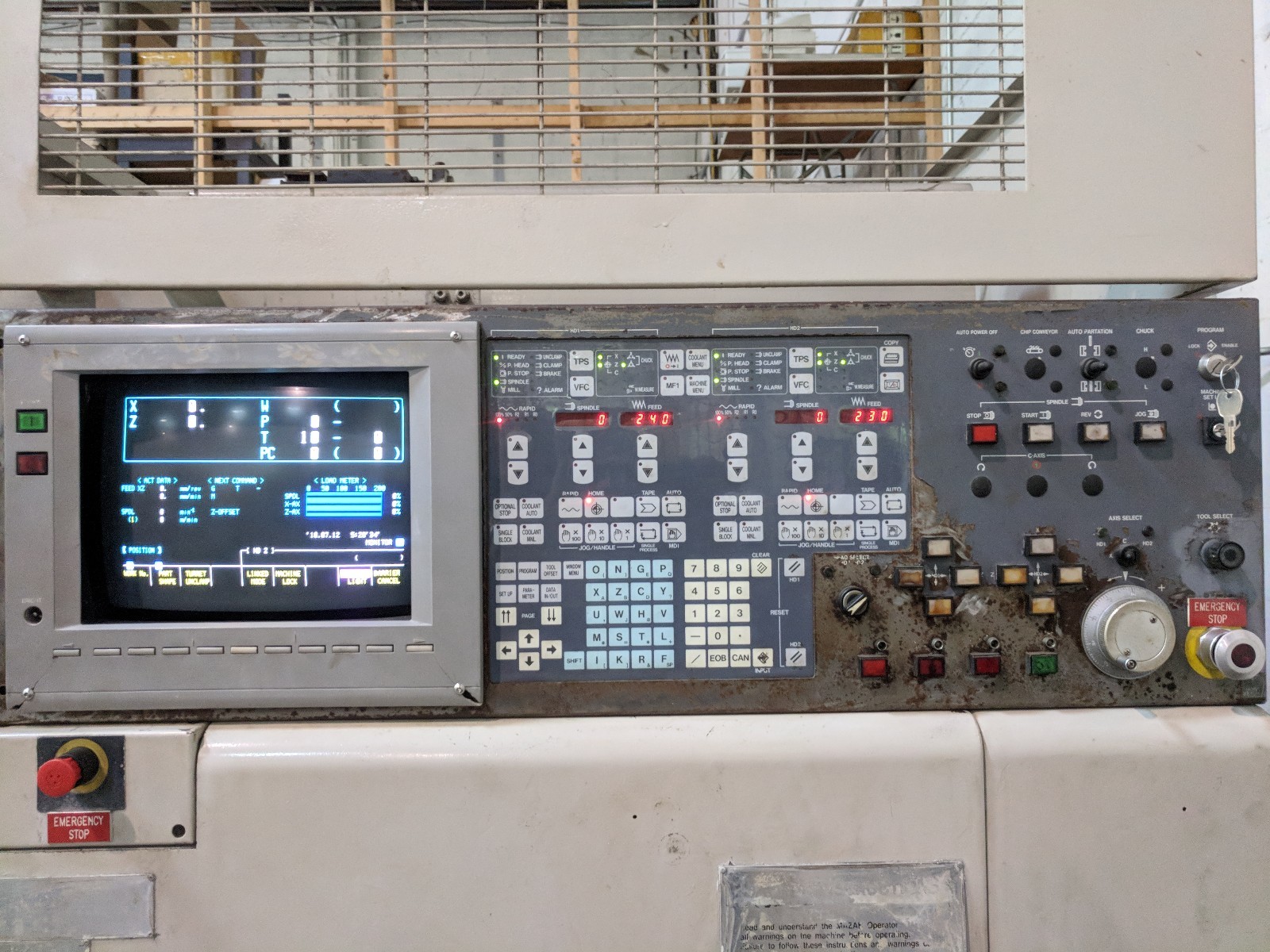 Mazak Multiplex 420 Twin Spindle CNC Turning Center Dual Head Lathe Mazatrol T+