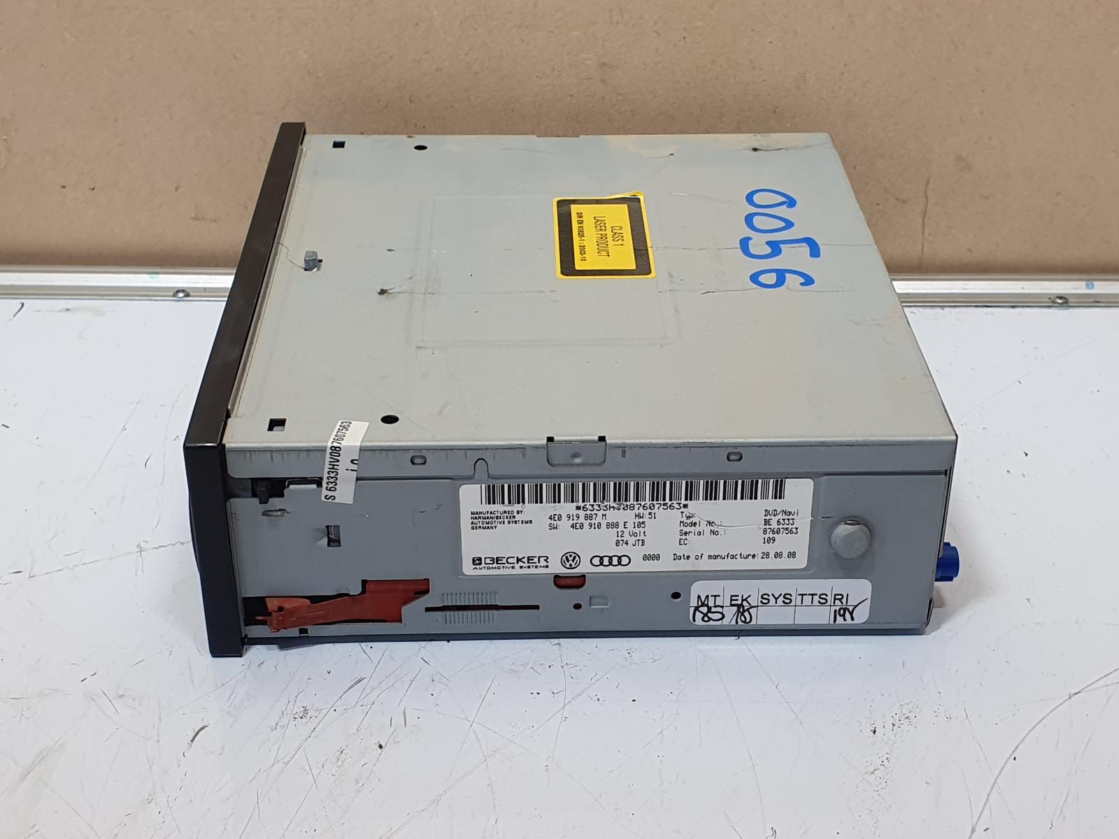 2009 Audi A4 STEREO NAVIGATION DRIVE (LOCATED IN BOOT) B8 8K 02/08-09/15 image 5