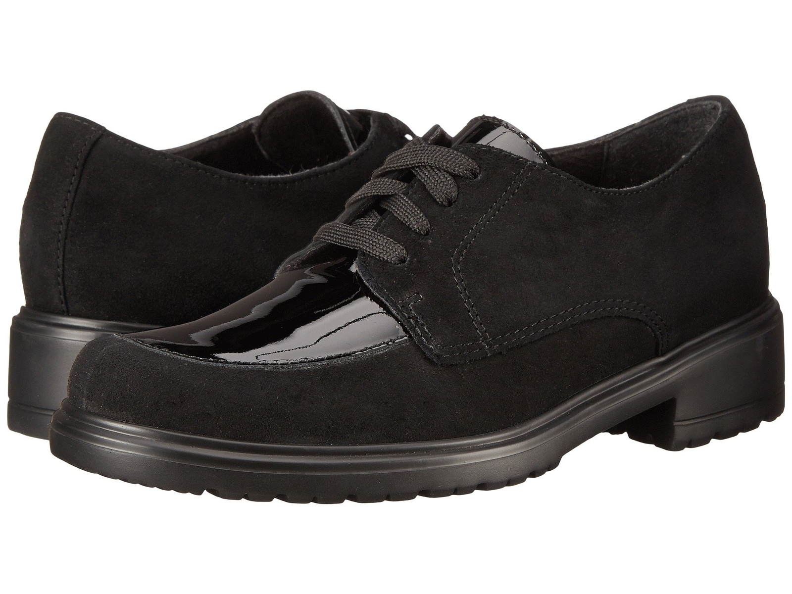 Munro Veranda Womens Black Leather Water Resistant Lace Up Loafers Size 6 N