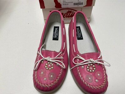 VENETTINI GIRLS KIDS PINK ORCHIDEA MOCCASIN w/ LACES Sz: 12 US RTL: $109 V28