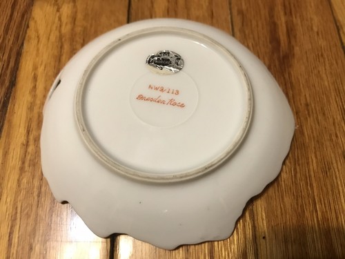 Vintage Norcrest Fine China Dresden Rose Leaf Pattern 4-3/4” Plate NW9/113 Japan