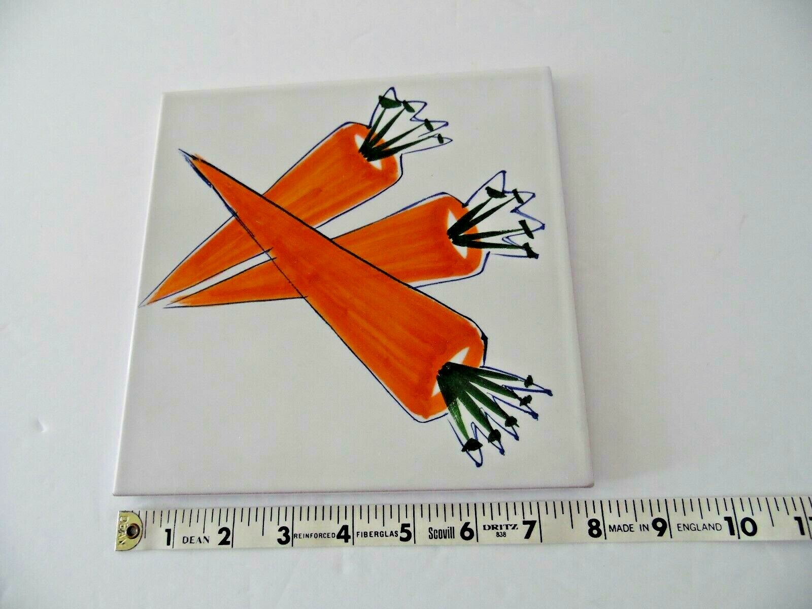 Italy Ceramic Tile Trivet Hand Painted 8
