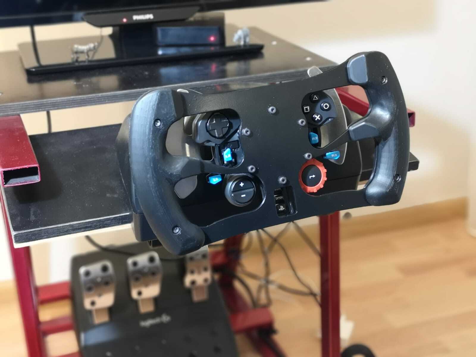 Logitech G27 / G29 / G920 / G923 Formula style steering wheel mod