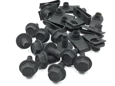 front fender bolt kit flange bolts panel nuts 24pcs - 3/4  fits Ford 60-78