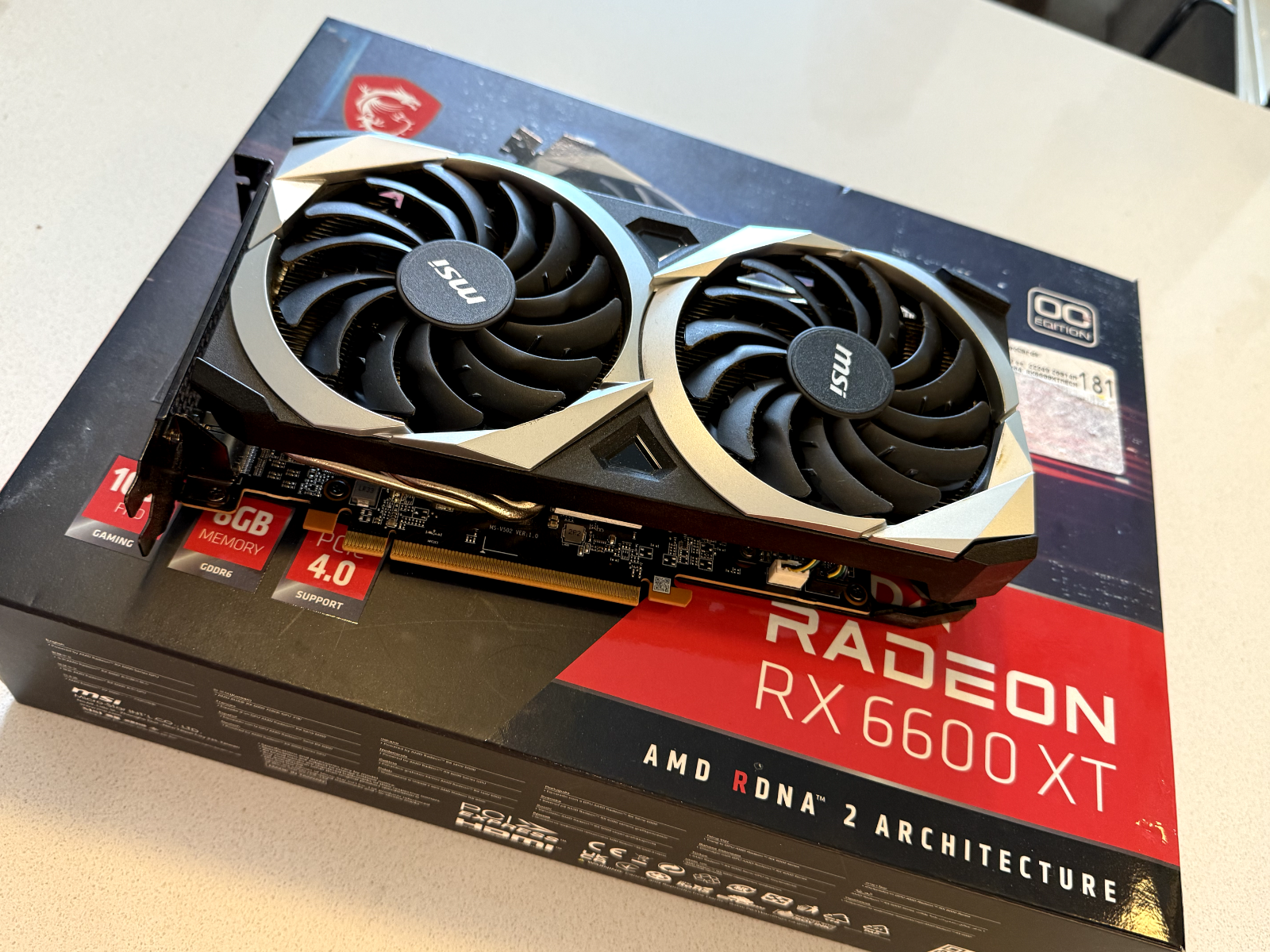 ジャンク　RX 6600 XT MSI MSI Radeon RX 6600 XT GAMING X 8G