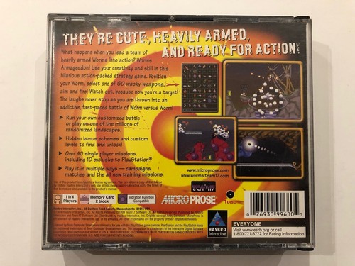 Worms Armageddon [ Sony Playstation ] PS1, Complete w/Case & Manual