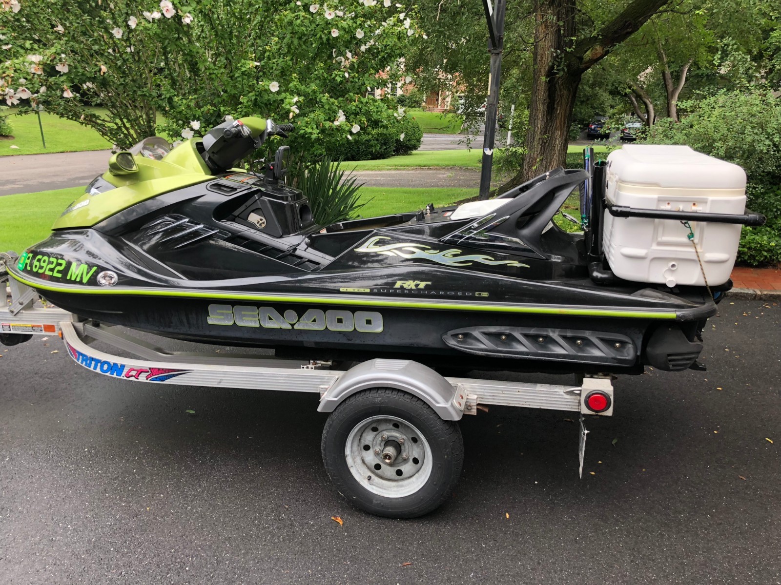 2006 Sea-Doo RXT Supercharged Intercooled 3 Seater w/Triton Galvanized trailer