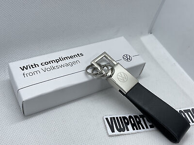 Volkswagen Leather Keyring for Him Her Birthday Gift Present New Genuine OEM VW