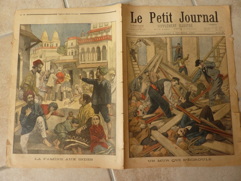 Petit Journal- 1900  NÂ° 480 - Vitry :Mur Ã©CroulÃ© / Famine Aux Indes