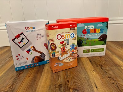 Osmo Bundle - 3 Game Starter Kit - Little Genius - Genius Kit - Pizza Co. Game