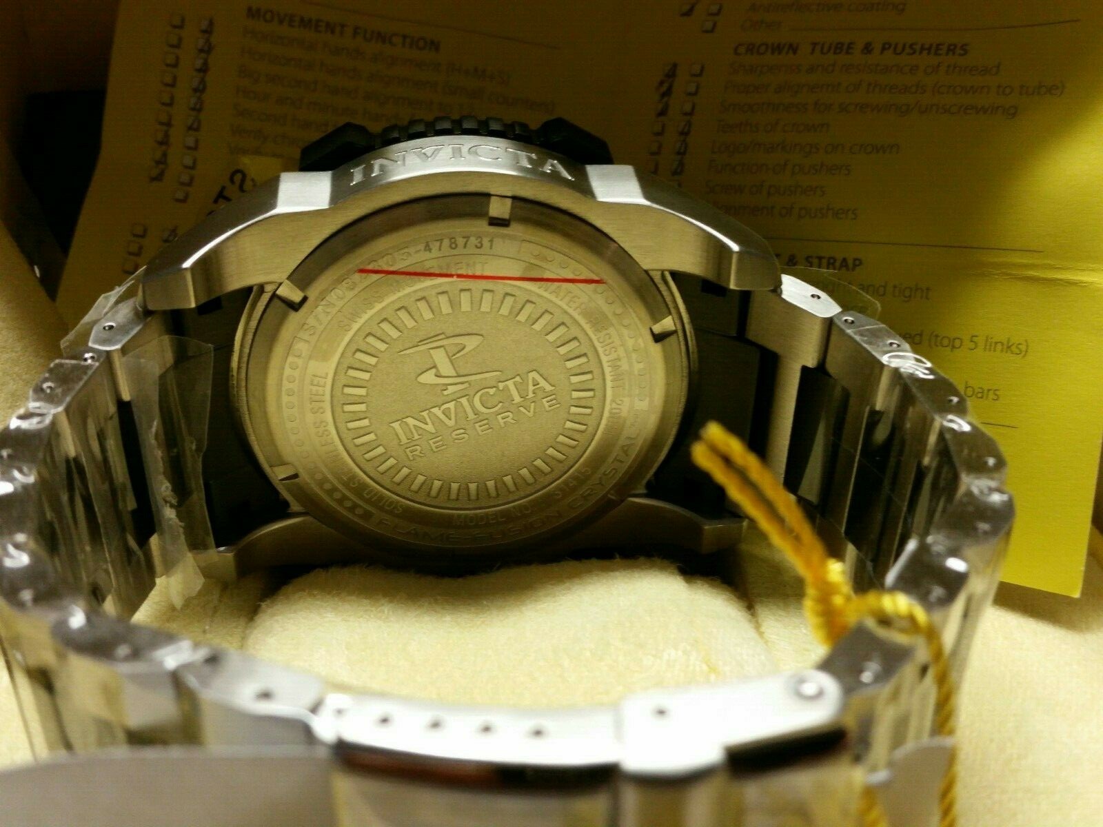 Pre-owned Invicta Reserve Men's 56mm Grand Octane Swiss Chronograph Bracelet Watch