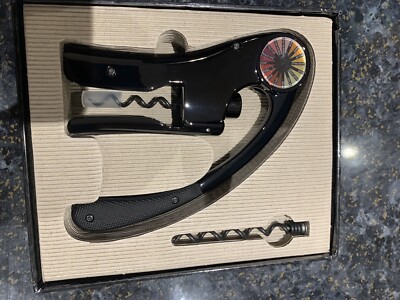 L'Atelier du Vin Oeno Motion Black  Lever Corkscrew Sommelier Wine Bottle Opener