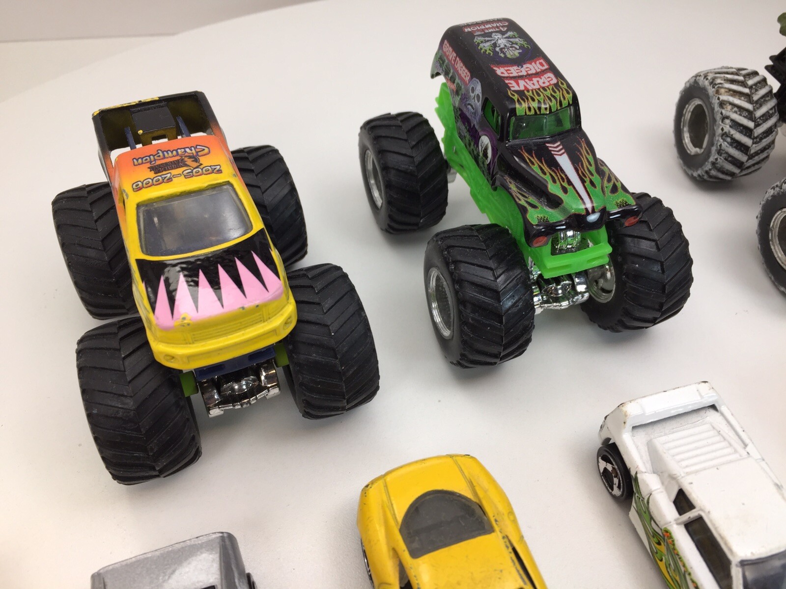 Hot Wheels Monster Trucks and Ferraris.